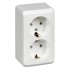 Розетка 2-м ОП Этюд 16А IP20 250В с заземл. без защ. шторок бел. SE PA16-007B Розетка 2-м ОП Этюд 16А IP20 250В с заземл. без защ. шторок бел. SE PA16-007B