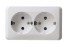 Розетка 2-м ОП Этюд 16А IP20 250В с заземл. без защ. шторок бел. SE PA16-007B Розетка 2-м ОП Этюд 16А IP20 250В с заземл. без защ. шторок бел. SE PA16-007B