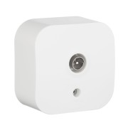 Quteo Розетка телевизионная TV наружная белая Quteo Розетка телевизионная TV наружная белая