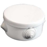 Коробка распределительная ОП d90х45мм У140 IP54 4 выхода 4 гермоввода крышка защелкивающаяся бел. Epplast 140141 Коробка распределительная ОП d90х45мм У140 IP54 4 выхода 4 гермоввода крышка защелкивающаяся бел. Epplast 140141