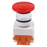 Выключатель-кнопка 10А ON-ON Ø22 красная Грибок REXANT Выключатель-кнопка 10А ON-ON Ø22 красная Грибок REXANT