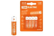 Элементы питания LR03 AAA Alkaline 1,5V BP-4 TDM Элементы питания LR03 AAA Alkaline 1,5V BP-4 TDM