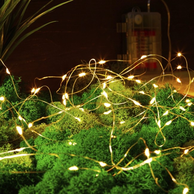 Гирлянда Роса 10м, 100LED, теплый белый, IP44, на батарейках 3хАА, с пультом 8 режимов NEON-NIGHT Гирлянда Роса 10м, 100LED, теплый белый, IP44, на батарейках 3хАА, с пультом 8 режимов NEON-NIGHT