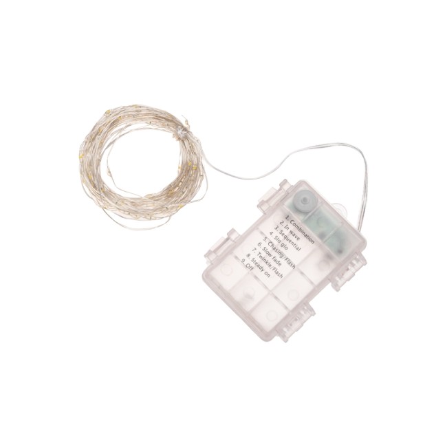 Гирлянда Роса 10м, 100LED, теплый белый, IP44, на батарейках 3хАА, с пультом 8 режимов NEON-NIGHT Гирлянда Роса 10м, 100LED, теплый белый, IP44, на батарейках 3хАА, с пультом 8 режимов NEON-NIGHT