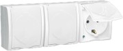 Розетка 3-м ОП Simon15 16А IP54 250В с заземл. с крышкой винт. клеммы бел. Simon 1594437-030 Розетка 3-м ОП Simon15 16А IP54 250В с заземл. с крышкой винт. клеммы бел. Simon 1594437-030