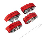 Цепи (браслеты) противоскольжения REXANT для внедорожников (колеса 235-285 мм), усиленные, к-т 4 шт. Цепи (браслеты) противоскольжения REXANT для внедорожников (колеса 235-285 мм), усиленные, к-т 4 шт.