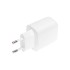 Сетевое зарядное устройство USB QC (20W) + Type C PD (20W), белое REXANT