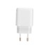 Сетевое зарядное устройство USB QC (20W) + Type C PD (20W), белое REXANT