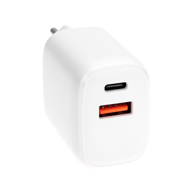 Сетевое зарядное устройство USB QC (20W) + Type C PD (20W), белое REXANT Сетевое зарядное устройство USB QC (20W) + Type C PD (20W), белое REXANT