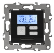 Терморегулятор универс.230В-Imax16А, Эра12, антрацит,12-4111-05 Терморегулятор универс.230В-Imax16А, Эра12, антрацит,12-4111-05