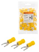 Наконечник вилочный изолированный НВИ с легким вводом проводника 6,0-5 (100 шт.) TDM Наконечник вилочный изолированный НВИ с легким вводом проводника 6,0-5 (100 шт.) TDM