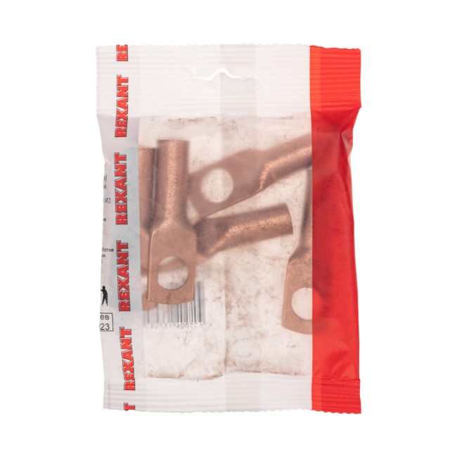 Наконечник медный ТМ 35–12–10 (35мм² - Ø 12мм) (в упак. 5 шт.) REXANT