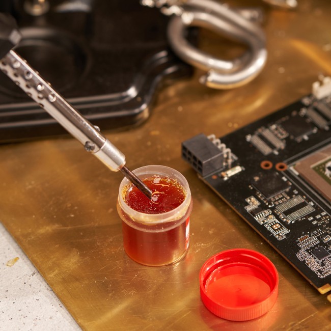 Канифоль сосновая, флюс НЕЙТРАЛЬНЫЙ, марка А, 20г, блистер REXANT 