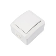 Выключатель одноклавишный INDUSTRIAL IP54, о/у, белый KRANZ Выключатель одноклавишный INDUSTRIAL IP54, о/у, белый KRANZ