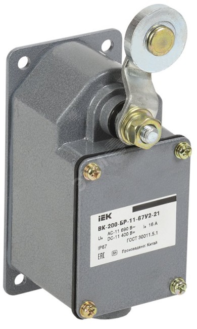 Выключатель концевой КВ-8104 рычаг с роликом IP65 IEK
