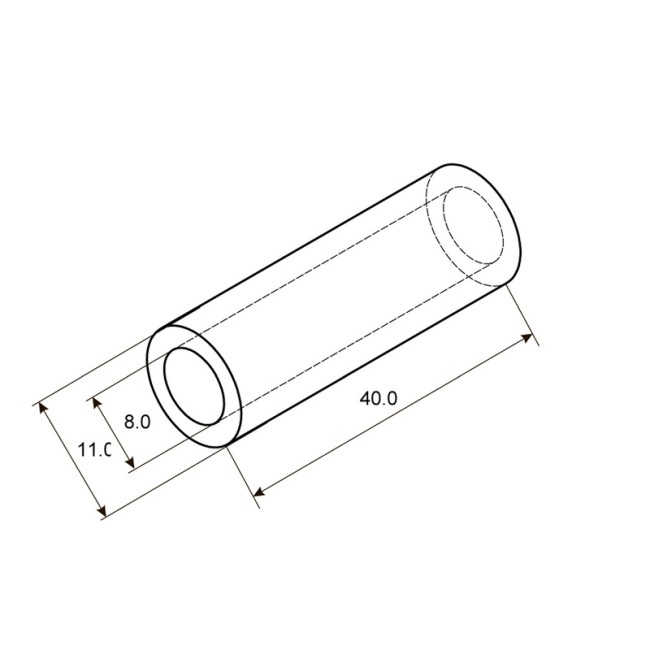 Гильза медная луженая ГМЛ 25-8 (25мм² - Ø8мм) ГОСТ 23469.3-79 (в упак. 5 шт.) REXANT Гильза медная луженая ГМЛ 25-8 (25мм² - Ø8мм) ГОСТ 23469.3-79 (в упак. 5 шт.) REXANT