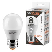Светодиодная лампа WOLTA LX 30S45GL8E27 8Вт 4000K Е27 Светодиодная лампа WOLTA LX 30S45GL8E27 8Вт 4000K Е27