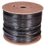 Кабель витая пара F/UTP, CAT 5e, PE, 4PR, 24AWG, OUTDOOR, SOLID, черный, 305м PROconnect