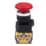 Выключатель-кнопка 10А Ø22 красная Грибок Аварийная REXANT Выключатель-кнопка 10А Ø22 красная Грибок Аварийная REXANT