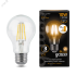 Лампа светодиодная LED 10 Вт 930 Лм 2700К теплая Е27 А60 шаг. диммирование Filament Gauss