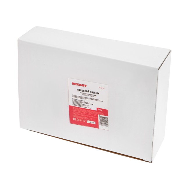 Концевой зажим винтовой изолированный КЗВИ 10 мм² (10х1) (10 шт./уп.) REXANT Концевой зажим винтовой изолированный КЗВИ 10 мм² (10х1) (10 шт./уп.) REXANT