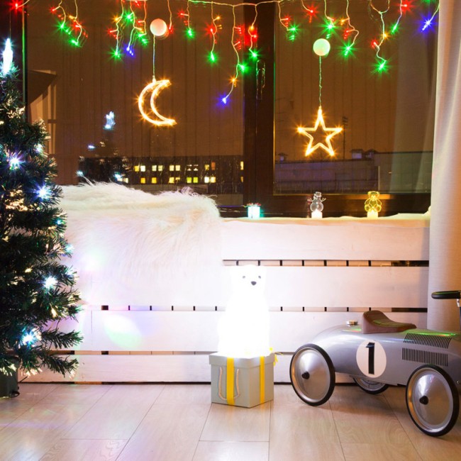 Фигура светодиодная Месяц на присоске с подвесом, цвет ТЕПЛЫЙ БЕЛЫЙ Фигура светодиодная Месяц на присоске с подвесом, цвет ТЕПЛЫЙ БЕЛЫЙ