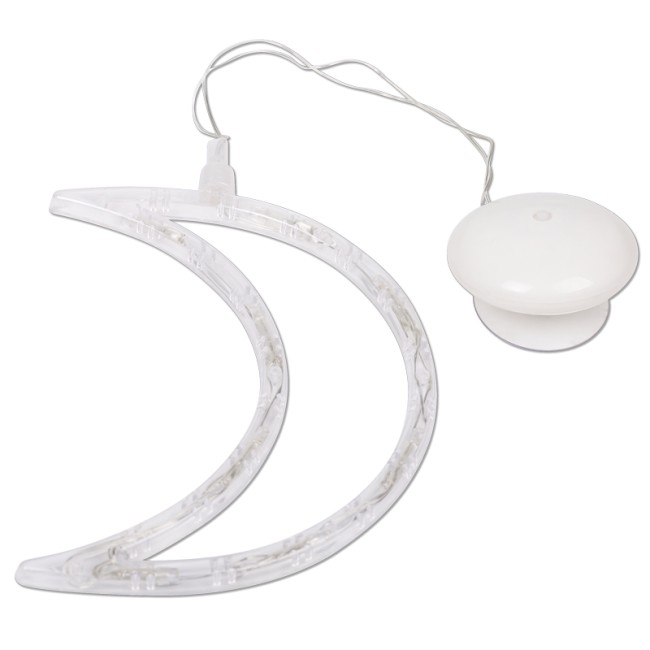 Фигура светодиодная Месяц на присоске с подвесом, цвет ТЕПЛЫЙ БЕЛЫЙ Фигура светодиодная Месяц на присоске с подвесом, цвет ТЕПЛЫЙ БЕЛЫЙ