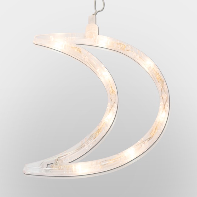 Фигура светодиодная Месяц на присоске с подвесом, цвет ТЕПЛЫЙ БЕЛЫЙ Фигура светодиодная Месяц на присоске с подвесом, цвет ТЕПЛЫЙ БЕЛЫЙ