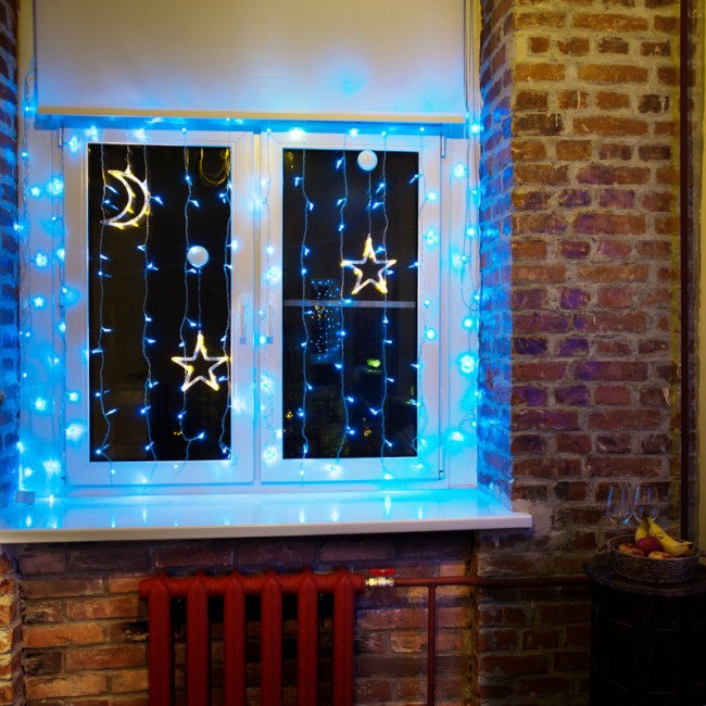 Фигура светодиодная Месяц на присоске с подвесом, цвет ТЕПЛЫЙ БЕЛЫЙ Фигура светодиодная Месяц на присоске с подвесом, цвет ТЕПЛЫЙ БЕЛЫЙ