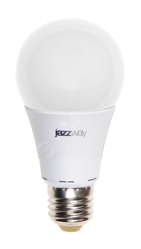 Лампа светодиодная LED 11w E27 холодный матовый груша Jazzway
