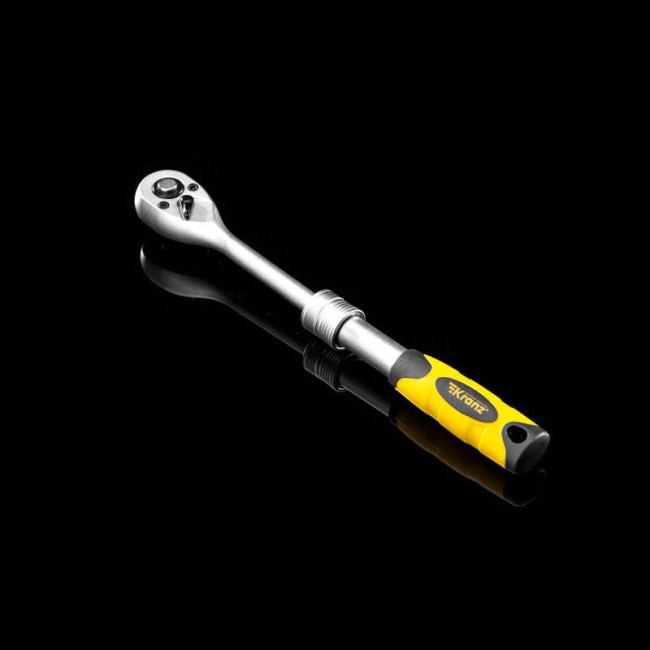 Ключ телескопический трещоточный 1/4 162-210мм CrV двухкомпонентн. рукоятка Kranz KR-12-8413 Ключ телескопический трещоточный 1/4 162-210мм CrV двухкомпонентн. рукоятка Kranz KR-12-8413