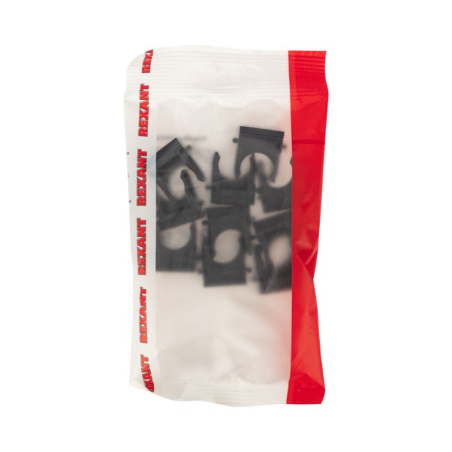 Крепеж-клипса для трубы ø 16 мм черная (10 шт./уп.) REXANT Крепеж-клипса для трубы ø 16 мм черная (10 шт./уп.) REXANT