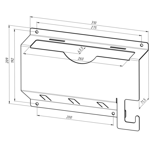 Держатель для угловых шлифмашинок до 230мм, настенный, с крючками, черный REXANT