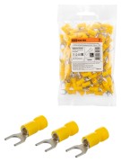 Наконечник вилочный изолированный НВИ с легким вводом проводника 6,0-6 (100 шт.) TDM Наконечник вилочный изолированный НВИ с легким вводом проводника 6,0-6 (100 шт.) TDM