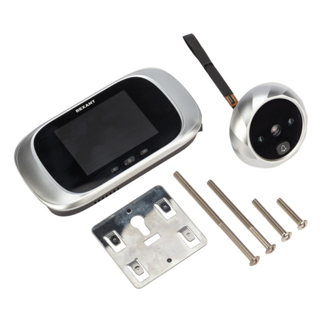 Видеоглазок дверной REXANT (DV-112) с цветным LCD-дисплеем 2.8" с функцией записи фото и звонком