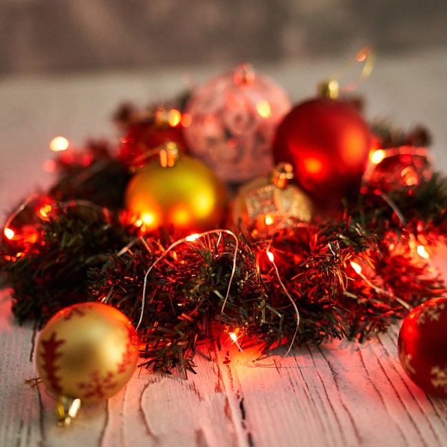 Гирлянда Роса 2 м, 20 диодов, цвет красный Гирлянда Роса 2 м, 20 диодов, цвет красный