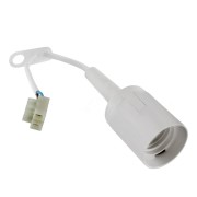 Патрон подвесной термопластик с клеммной колодкой Е27 4А 250В белый