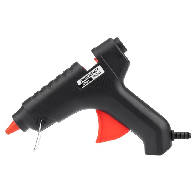 Пистолет клеевой, 40Вт, Ø11мм, блистер PROconnect Пистолет клеевой, 40Вт, Ø11мм, блистер PROconnect