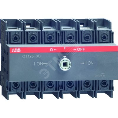 Рубильник OT100F3C реверсивный 3п без рукоятки Рубильник OT100F3C реверсивный 3п без рукоятки