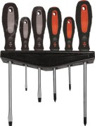 Отвертки ''Мастер'', CrV сталь, прорезиненные ручки, магнитный наконечник, на держателе, набор 6 шт Отвертки ''Мастер'', CrV сталь, прорезиненные ручки, магнитный наконечник, на держателе, набор 6 шт