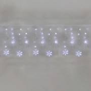 Гирлянда Бахрома со снежинками 2,4х0,9м, 150LED, белый, с контроллером 8 режимов, 230В NEON-NIGHT Гирлянда Бахрома со снежинками 2,4х0,9м, 150LED, белый, с контроллером 8 режимов, 230В NEON-NIGHT