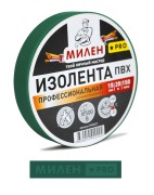 Изолента ПВХ 15х20 зеленая Милен PRO Изолента ПВХ 15х20 зеленая Милен PRO