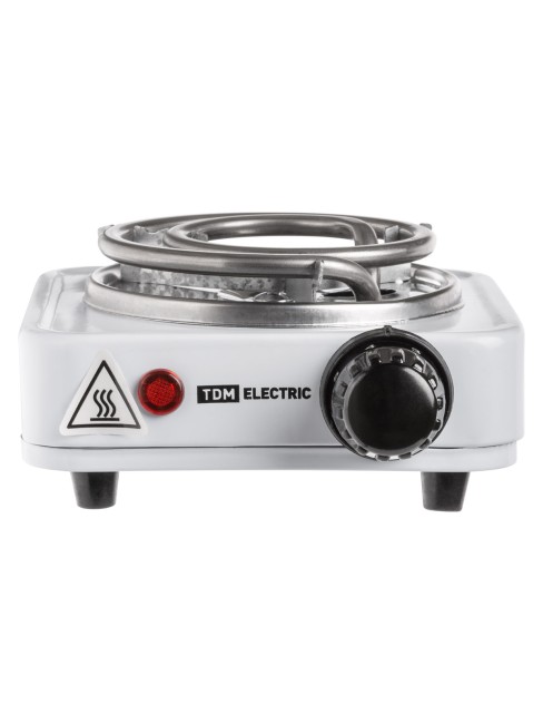 Электроплитка одноконф. ЭПС1 МИНИ, 230 В, 0,5 кВт, спираль, белая, TDM