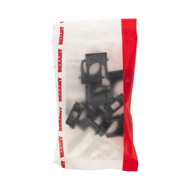 Крепеж-клипса для трубы ø 20 мм черная (10 шт./уп.) REXANT Крепеж-клипса для трубы ø 20 мм черная (10 шт./уп.) REXANT