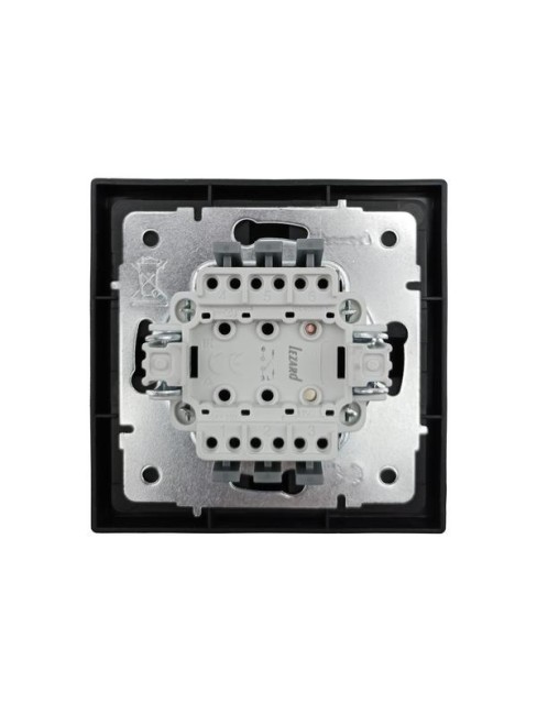 Выключатель 1-кл. СП ZIMA IP20 10А безвинт. зажим черн. бархат LEZARD 704-4288-100QC