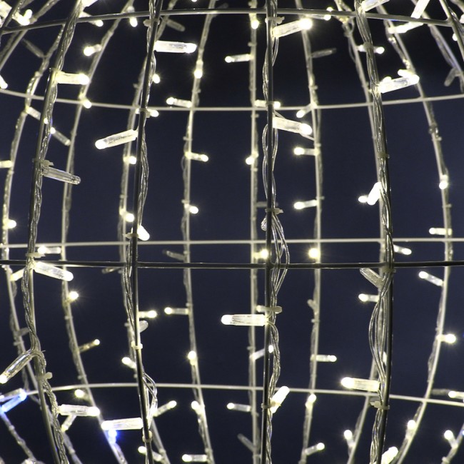 Шар светодиодный Ø 80 см, 450 светодиодов, теплый белый цвет свечения с эффектом мерцания NEON-NIGHT Шар светодиодный Ø 80 см, 450 светодиодов, теплый белый цвет свечения с эффектом мерцания NEON-NIGHT