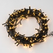 UDL-S1000-200/DGA WARM WHITE IP20 MINI Гирлянда с контроллером 10м 200 миниламп накаливания Теплый белый свет Провод зеленый TM Uniel