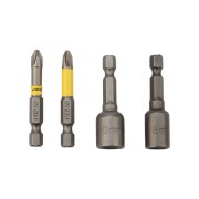 Набор насадок на шуруповерт PH2, PZ2 с магнитным держателем 50 мм, головка 8 мм, 10 мм Kranz Набор насадок на шуруповерт PH2, PZ2 с магнитным держателем 50 мм, головка 8 мм, 10 мм Kranz