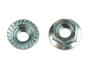 Гайка М6 с насечкой препятствующей откручиванию (200 шт) Гайка М6 с насечкой препятствующей откручиванию (200 шт)