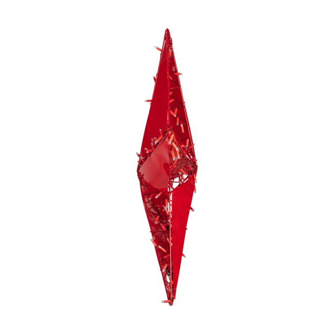 Светодиодная фигура Звезда 100 см, 200 светодиодов, с трубой и подвесом, цвет свечения красный NEON-NIGHT Светодиодная фигура Звезда 100 см, 200 светодиодов, с трубой и подвесом, цвет свечения красный NEON-NIGHT